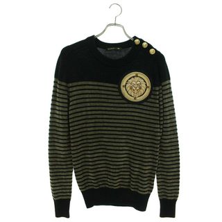 バルマン(BALMAIN)のバルマン ×H&M ショルダーボタンボーダーニット メンズ XS(ニット/セーター)