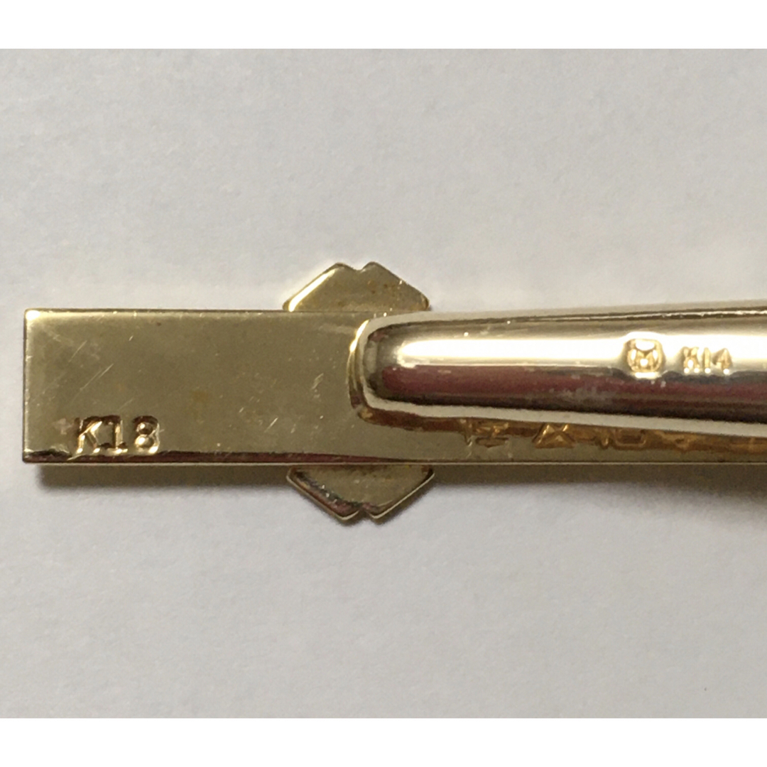 希少 K18 K14 ネクタイピン 25年 勤続記念 住友化学工業株式会社 希少 K18 K14 ネクタイピン 25年 勤続記念 住友化学工業株式会社