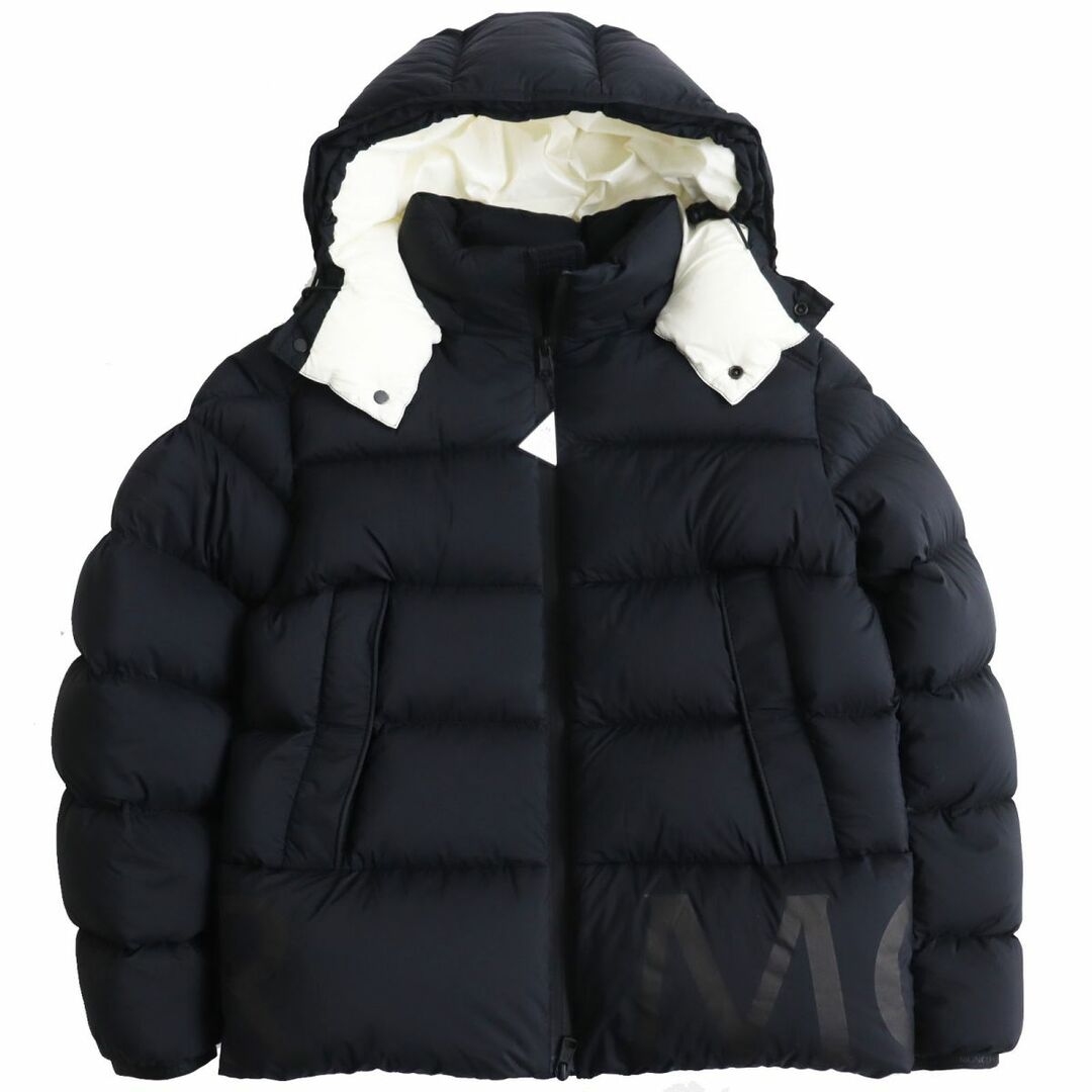 美品●19-20AW MONCLER モンクレール WILMS/ウィルムス ラバーロゴワッペン/プリント入り WZIP フーデッドダウンジャケット 黒  0 正規品 | フリマアプリ ラクマ