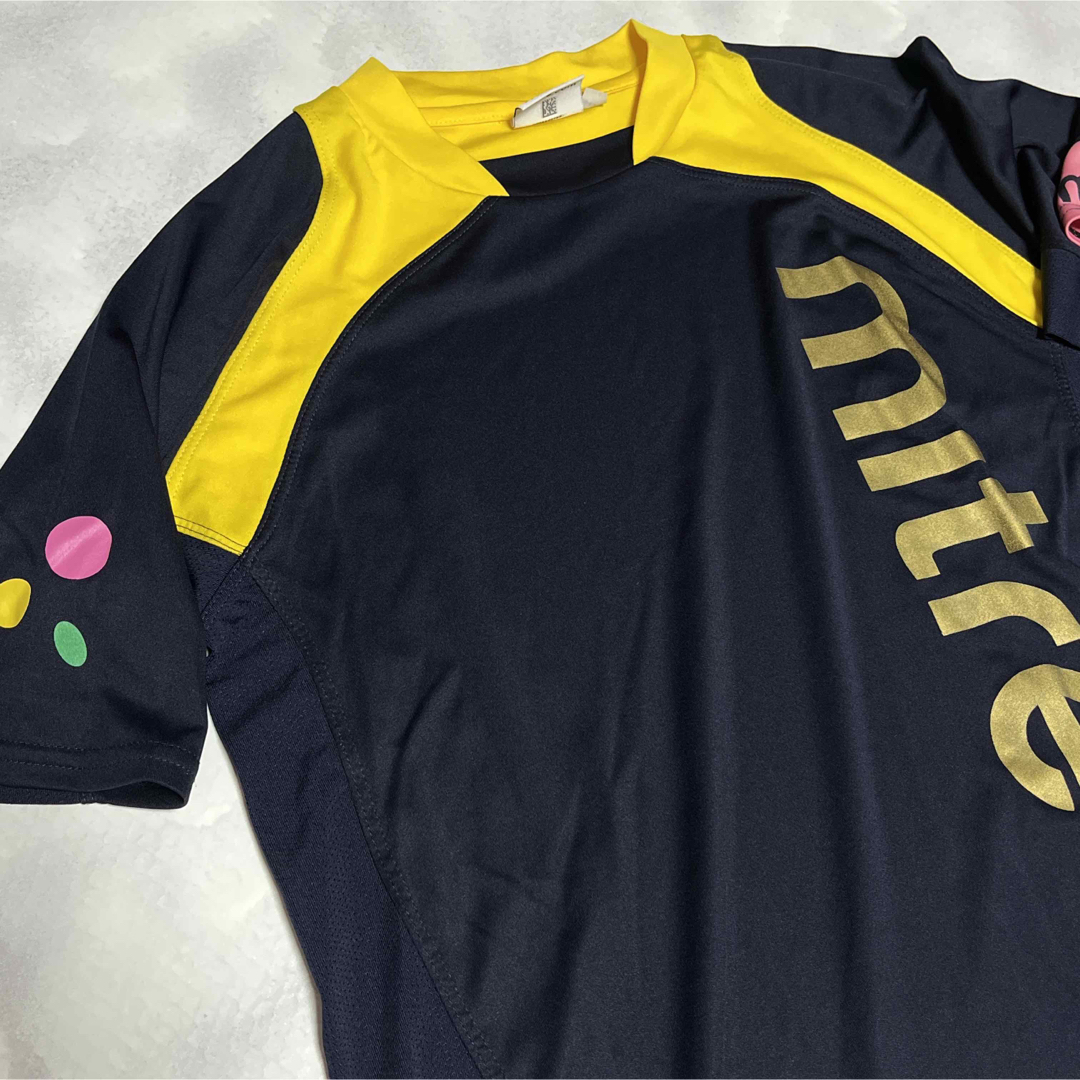 mitre(マイター)の【MITRE】トレーニングシャツ★メンズM★黄紺☆良used メンズのトップス(Tシャツ/カットソー(半袖/袖なし))の商品写真