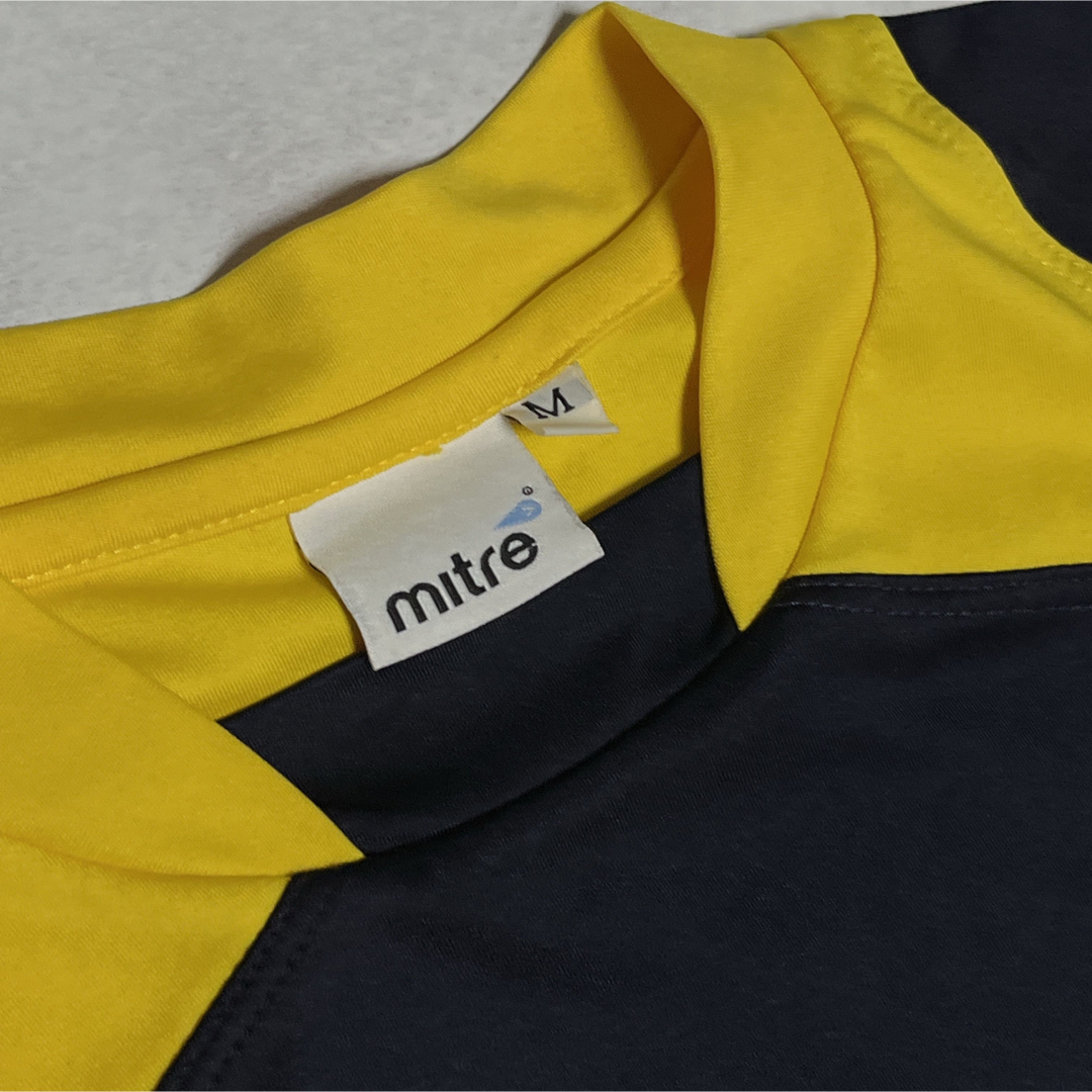 mitre(マイター)の【MITRE】トレーニングシャツ★メンズM★黄紺☆良used メンズのトップス(Tシャツ/カットソー(半袖/袖なし))の商品写真