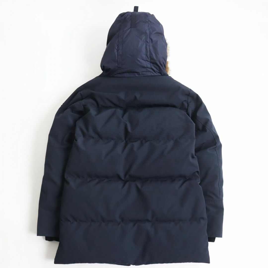 良品□MONCLER/モンクレール PATRICE フード裏ムートン WZIP フーデッド キルティング ダウンジャケット/コート ネイビー 0 正規品 メンズ