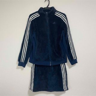 アディダス(adidas)の（極美品）adidas ボアフリース セットアップ(ブルゾン)