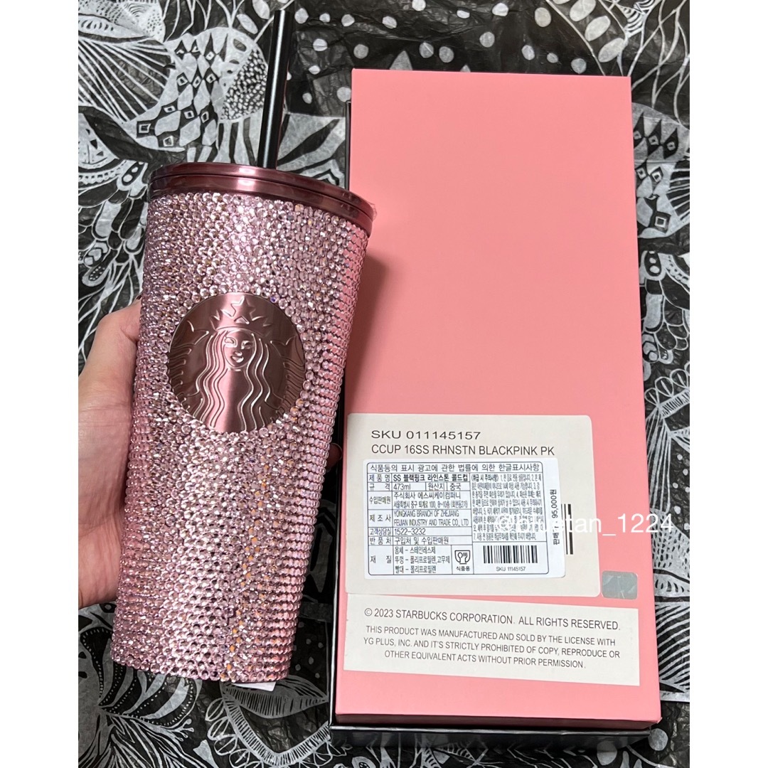 Starbucks Coffee(スターバックスコーヒー)の正規品　公式　日本未発売　YG   スタバ　blackpink  タンブラー インテリア/住まい/日用品のキッチン/食器(タンブラー)の商品写真