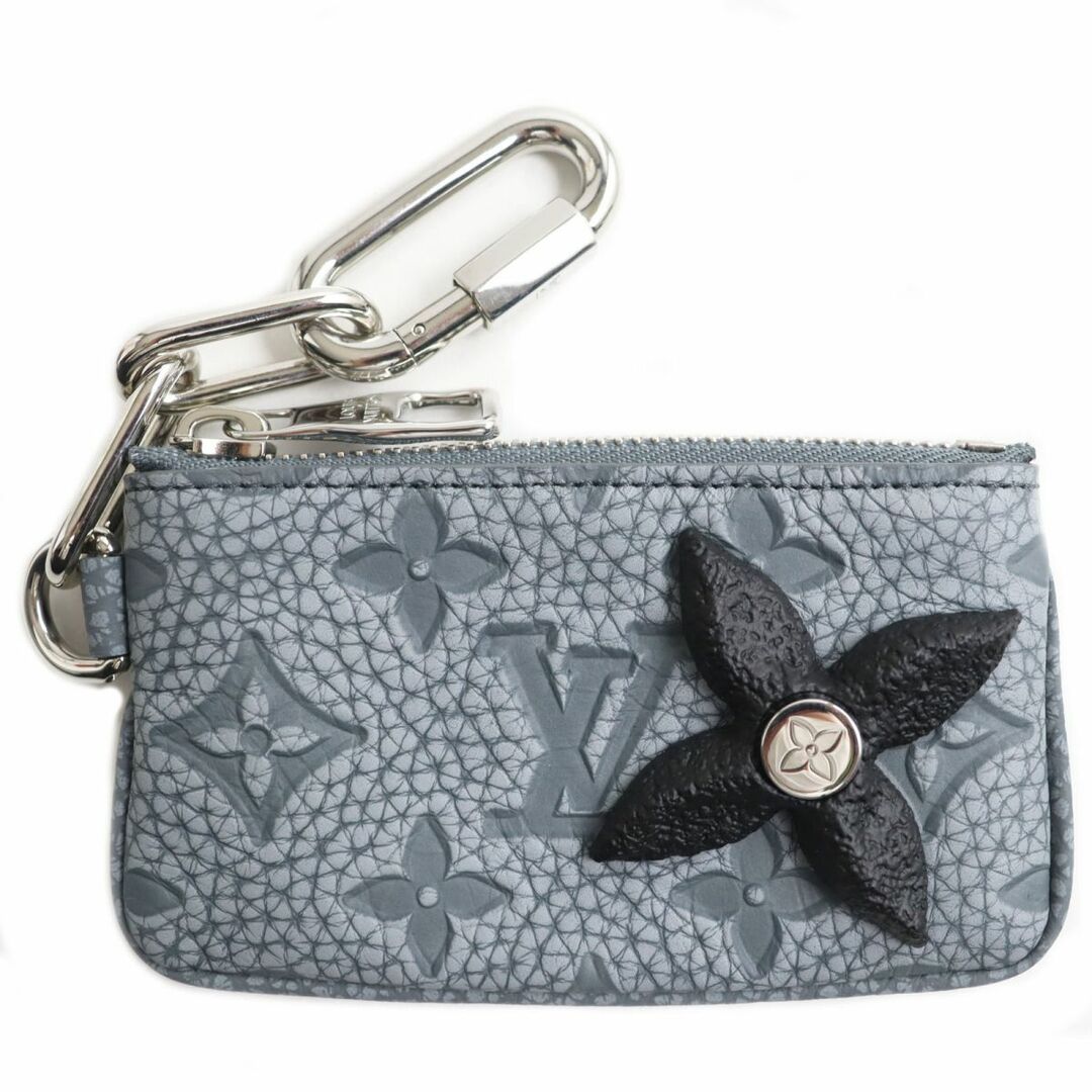 極美品●LOUIS VUITTON ルイヴィトン ポシェット・クレ M81602 トリヨンレザー モノグラム コインケース／小銭入れ グラナイトグレー 仏製