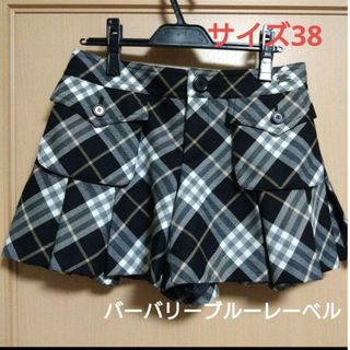 【バーバリーブルーレーベル】　ショートパンツ　ノバチェック　38 キュロット