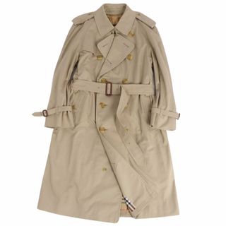 バーバリー(BURBERRY)の極美品 Vintage バーバリー Burberrys コート トレンチコート 裏チェック ライナー付き 英国製 アウター メンズ 50SHORT(M相当) カーキベージュ(トレンチコート)