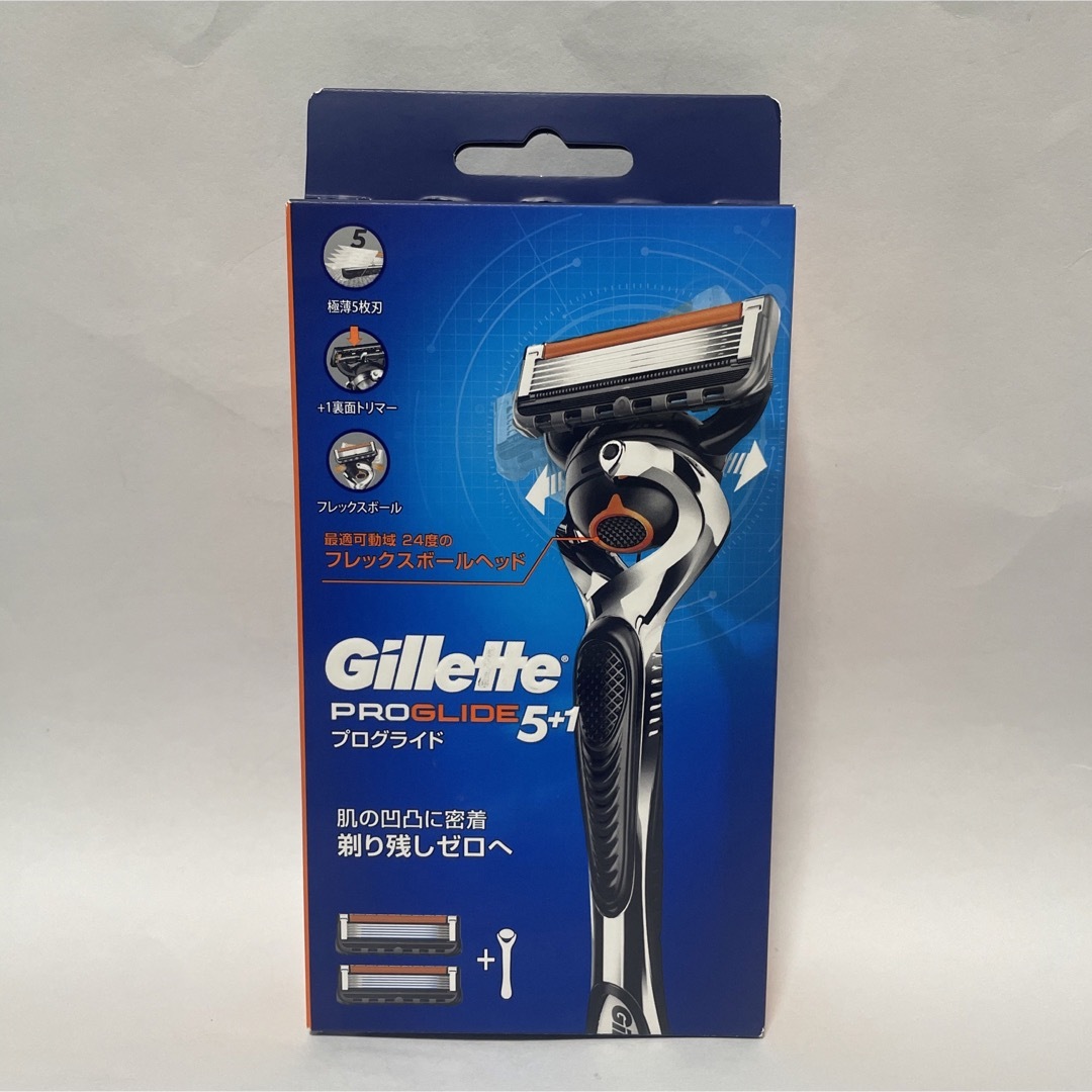 Gillette(ジレット)の新品 ジレット プログライド マニュアルホルダー カミソリ 髭剃り 替刃2個付  コスメ/美容のシェービング(カミソリ)の商品写真