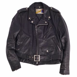 ショット(schott)の80~90's ショット SCHOTT ジャケット レザージャケット ダブルライダース 618 ステアハイド アウター メンズ 38(M相当) ブラック(レザージャケット)