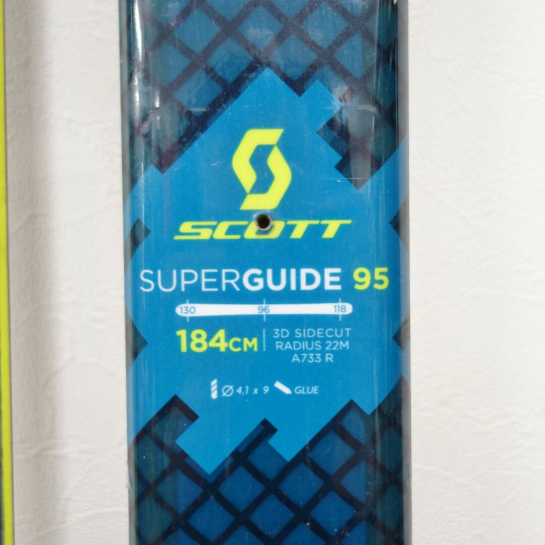 スコット SCOTT SUPER GUIDE 95 184cm センター 96mm スキー板 軽量モデル バックカントリー ハイク アウトドア素材-