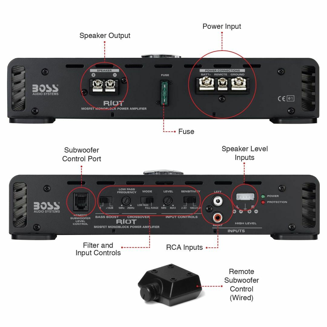 【色: Black】BOSS Audio Systems R1100M ライオッ