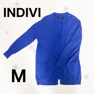 インディヴィ(INDIVI)の《美品》INDIVI インディヴィ カットソー カーディガン セット ニット 冬(カーディガン)