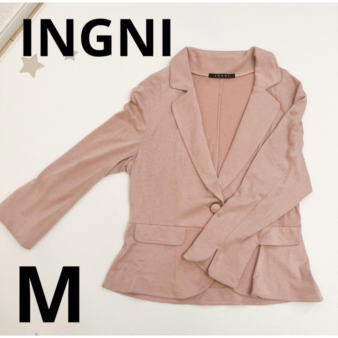 INGNI イング ピンク ジャケット 長袖 襟付き 可愛い 無地 フェミニン | フリマアプリ ラクマ