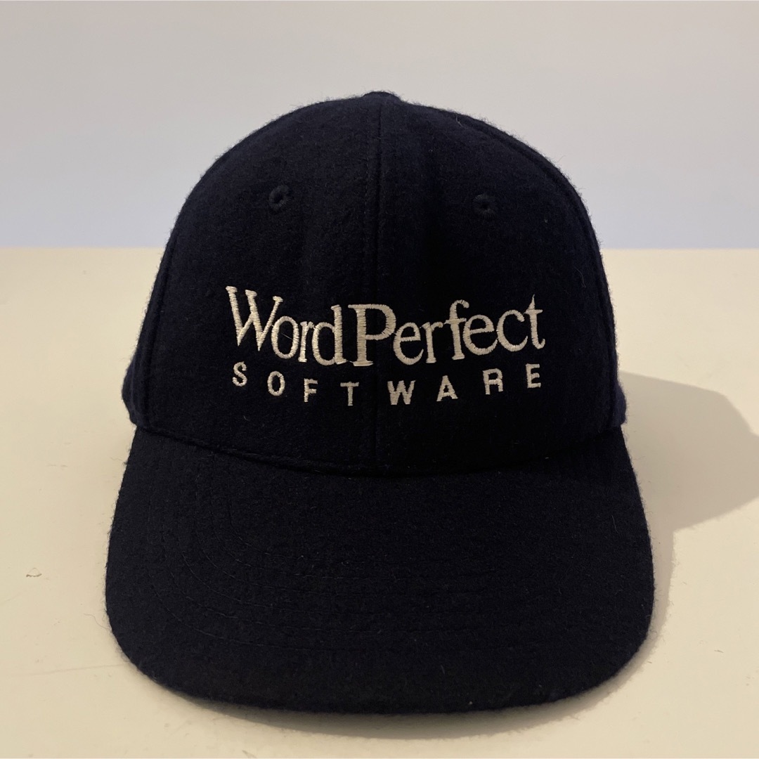 【超希少】wordperfect soft ware cap 企業 ウールサイズアジャスター調整可能