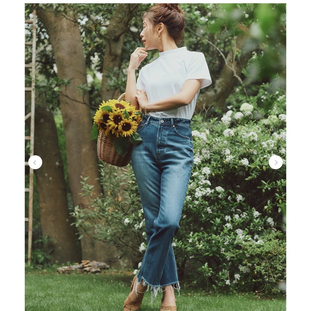 YANUK - ECODENIM 野沢和香×YANUK スクエアヘム フレア “Happyの通販