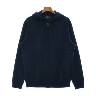 ポロラルフローレン(POLO RALPH LAUREN)のPolo Ralph Lauren カーディガン M 紺xカーキ(ストライプ) 【古着】【中古】(カーディガン)