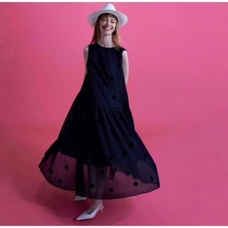 Drawer - SHE tokyo シートーキョー ワンピース Nadia ネイビーの通販