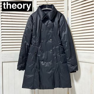 極美品 セオリー Theory ダウンジャケット コート ダウンコートグレーP