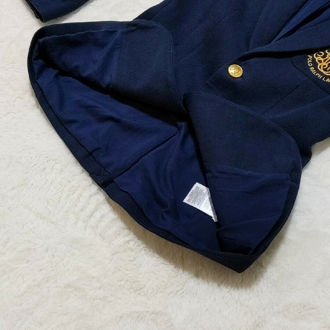 POLO RALPH LAUREN(ポロラルフローレン)の新品同様 タグ付 ポロラルフローレン 紺ブレ 金ボタン ストレッチ テーラード レディースのジャケット/アウター(テーラードジャケット)の商品写真