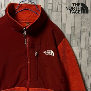 ザノースフェイス(THE NORTH FACE)の【希少色】ノースフェイス デナリジャケット オレンジボディ 刺繍ロゴ ジップ(ブルゾン)