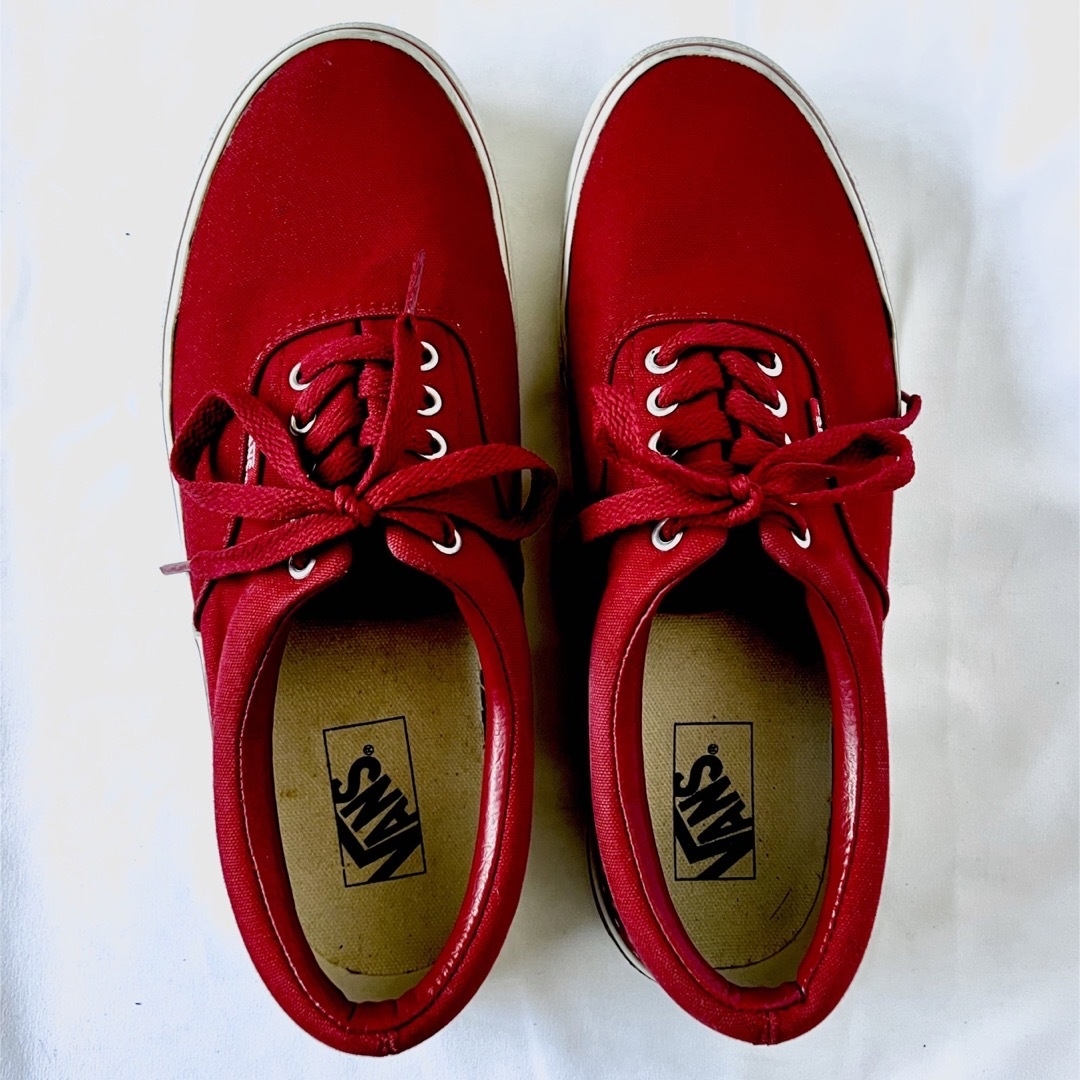 VANS(ヴァンズ)のVANS ERA V95 CL LNR バンズ エラスニーカー RED 27cm メンズの靴/シューズ(スニーカー)の商品写真