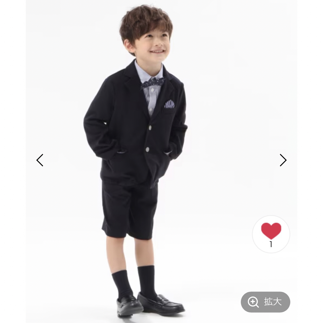 GLOBAL WORK(グローバルワーク)のグローバルワーク 【KIDS】フォーマルスーツ M キッズ/ベビー/マタニティのキッズ服男の子用(90cm~)(ドレス/フォーマル)の商品写真