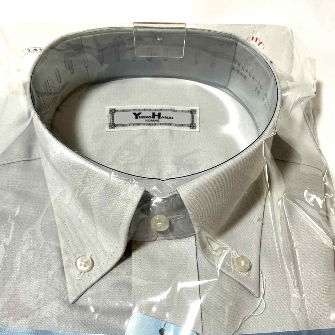 Yukiko Hanai(ユキコハナイ)の【新品】YUKIKO HANAI 【470】メンズ 半袖 ワイシャツ 38 メンズのトップス(シャツ)の商品写真