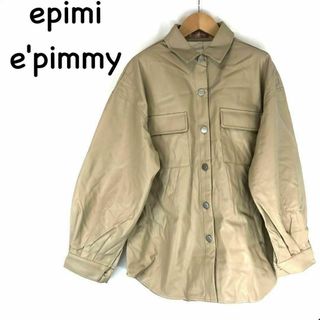 epimi epimmyレザー風シャツ(シャツ/ブラウス(長袖/七分))