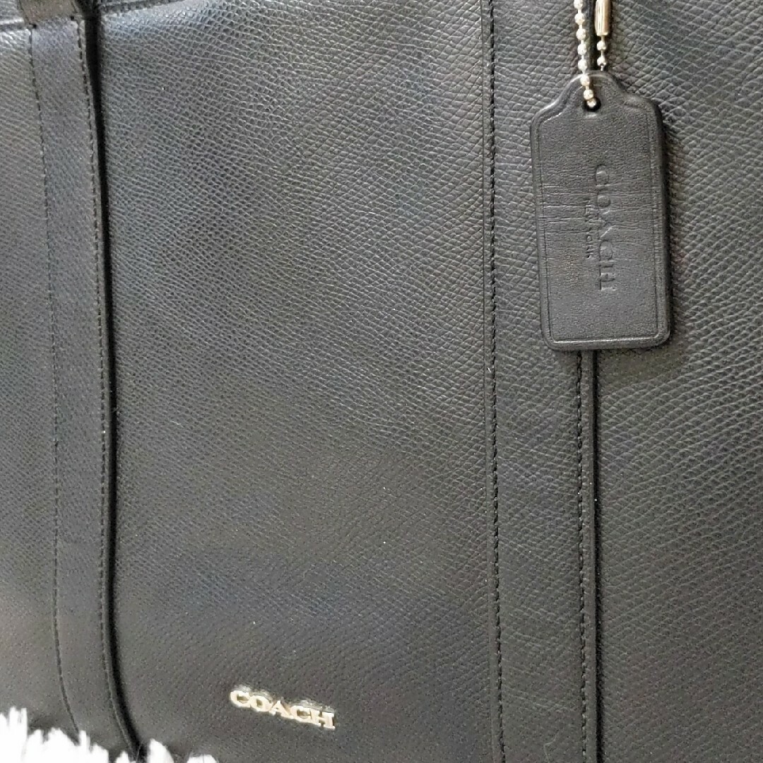 COACH - 美品 COACH 2way A4収納 レザー 黒 ビジネス ショルダー