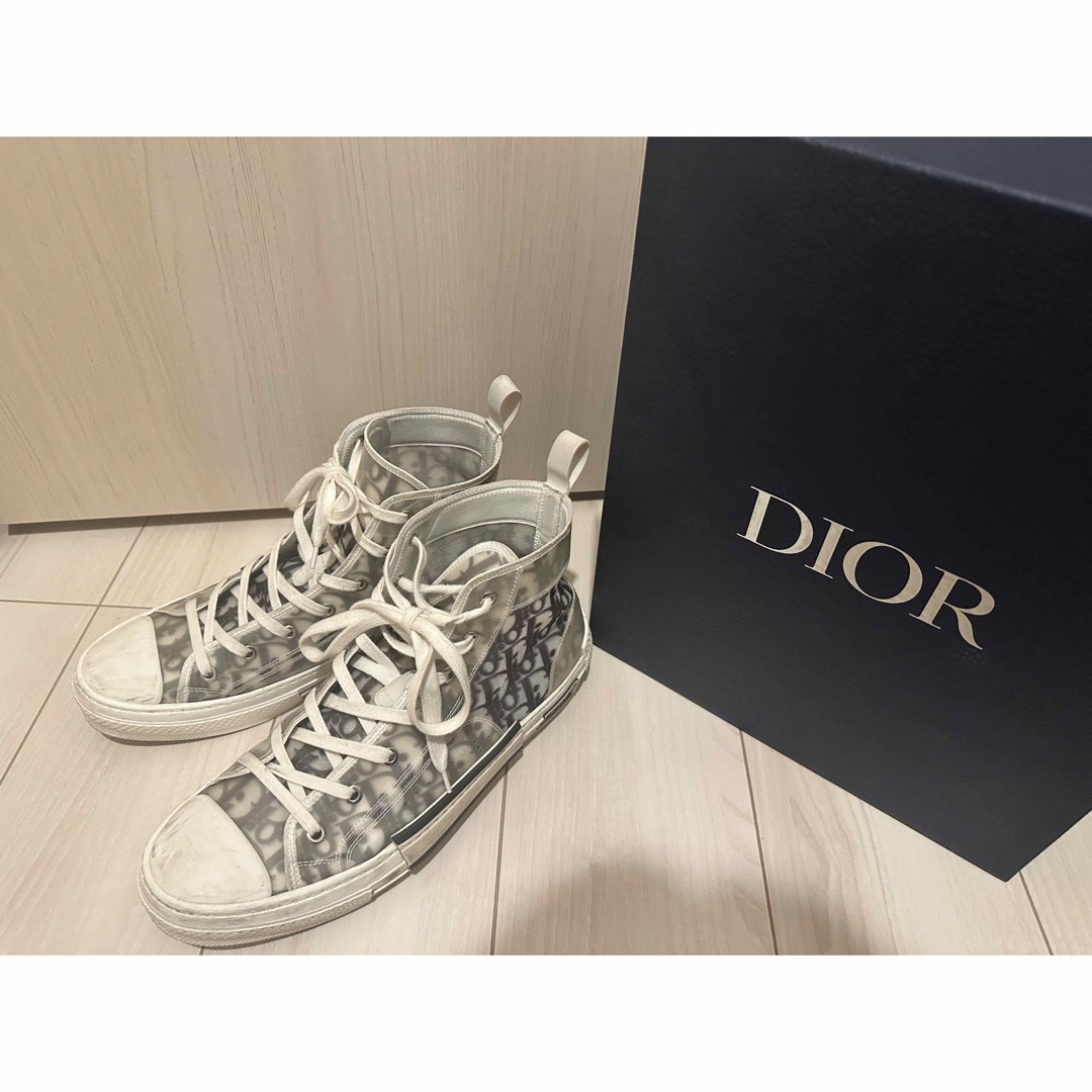 スニーカーDIOR B23 ハイトップスニーカー ディオール オブリーク