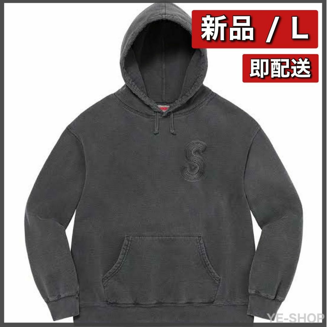 新品L／Supreme Overdyed S Logo Hooded BLACK | フリマアプリ ラクマ