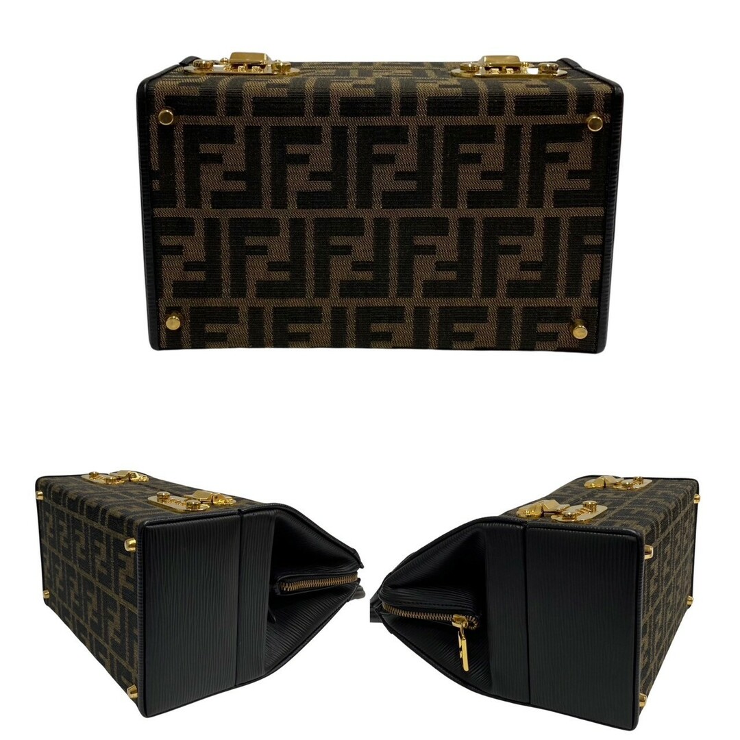 FENDI - ほぼ未使用 袋付 FENDI フェンディ ズッカ FF ロゴ レザー 本 FENDI - ほぼ未使用 袋付 FENDI フェンディ ズッカ FF ロゴ レザー 本