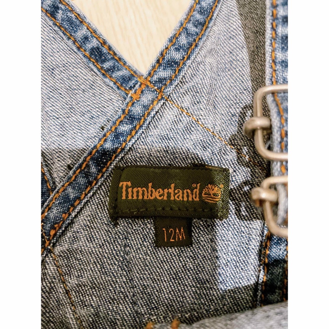 Timberland(ティンバーランド)のTimberland デニムサロペット　12M キッズ/ベビー/マタニティのベビー服(~85cm)(パンツ)の商品写真