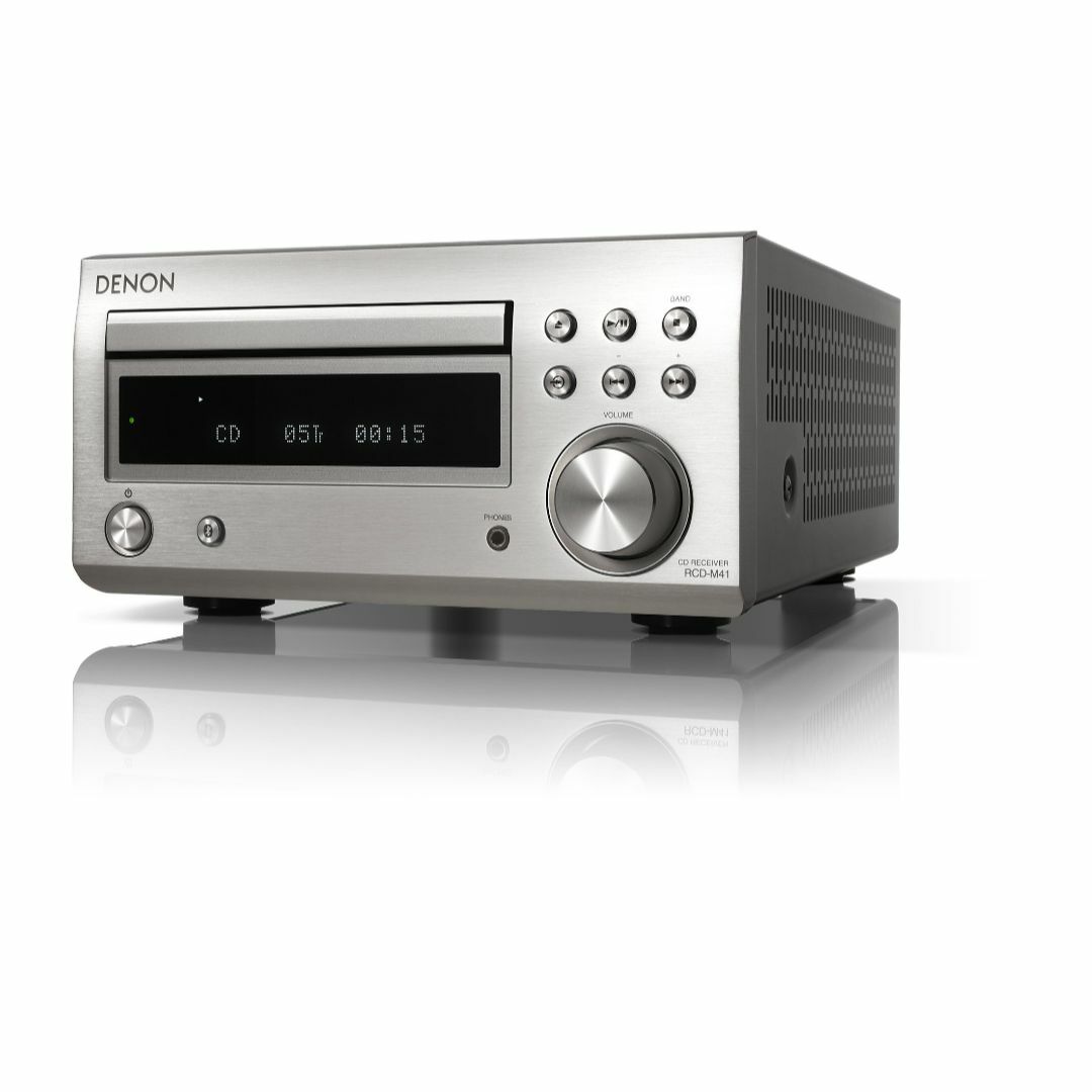 【色: シルバー】デノン Denon RCD-M41 ワイドFM AMFMラジオ