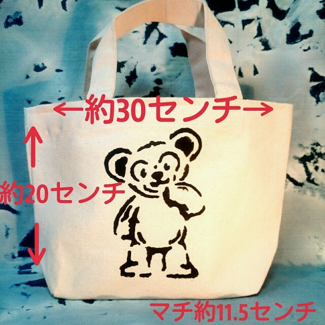 ハンドメイド ステンシルトートバッグ ダッフィーの通販 by ハンドメイド ステンシルトートバッグ ダッフィーの通販 by
