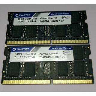 Windows.Macメモリ PC4 DDR4-2666 32GB(16GBx2(PCパーツ)
