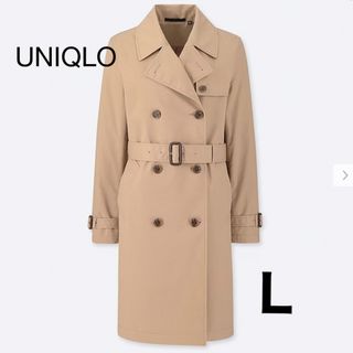 ユニクロ(UNIQLO)のUNIQLO トレンチコート　ベージュ　Ｌ(トレンチコート)