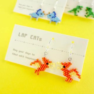 【イヤリングOK】プテラノドンのピアス 《恐竜モチーフ》(ピアス)