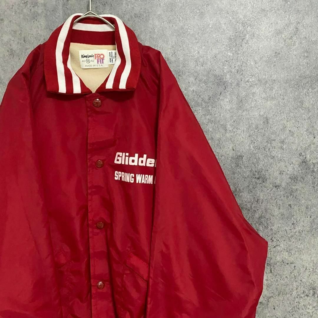 90S vintage スタジャン US製 古着 赤 プリントの通販 by 古着屋|ラクマ