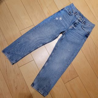 ザラキッズ(ZARA KIDS)のZARA KIDS BOYS ワイドフィットデニム134cm ヴィンテージ加工(パンツ/スパッツ)