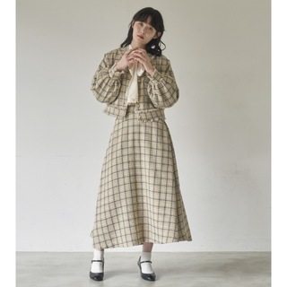 tweed flare skirt/ツイードフレアスカート(ロングスカート)