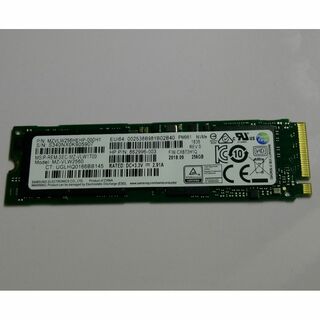 サムスン(SAMSUNG)のSAMSUNG 256GB PCIe3.0x4 2280 M.2 NVMeSSD(PCパーツ)