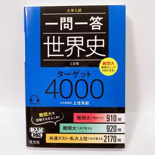 オウブンシャ(旺文社)の一問一答世界史ターゲット４０００ 三訂版(語学/参考書)