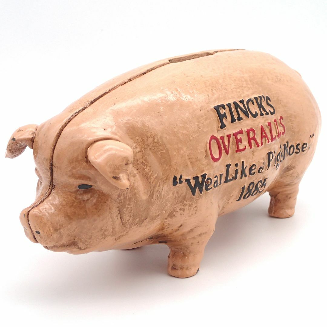 Finck's Overalls フィンクス オーバーオール 豚 貯金箱 ピンク