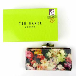 TED BAKER - テッドベーカー 長財布 がま口 花柄 小銭入れあり