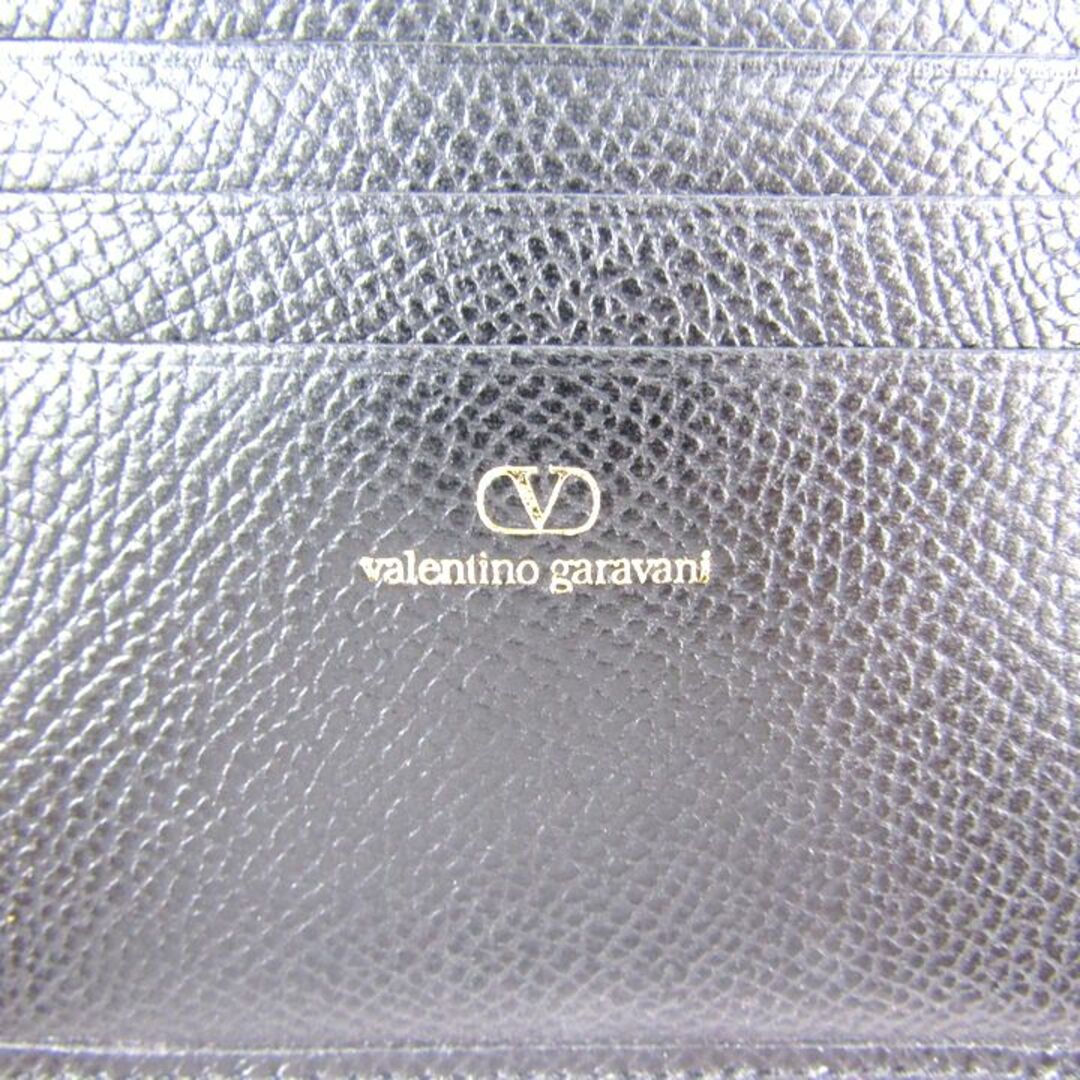 valentino garavani(ヴァレンティノガラヴァーニ)のヴァレンティノ・ガラヴァーニ 二つ折り財布 Vロゴ 小銭入れあり ブランド ウォレット 黒 メンズ ブラック Valentino Garavani メンズのファッション小物(折り財布)の商品写真
