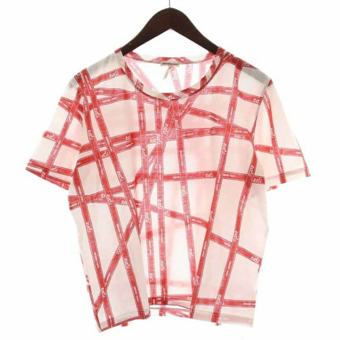 HERMES Tシャツ カットソー ボルデュック マルジェラ期 LA 白 赤 | フリマアプリ ラクマ