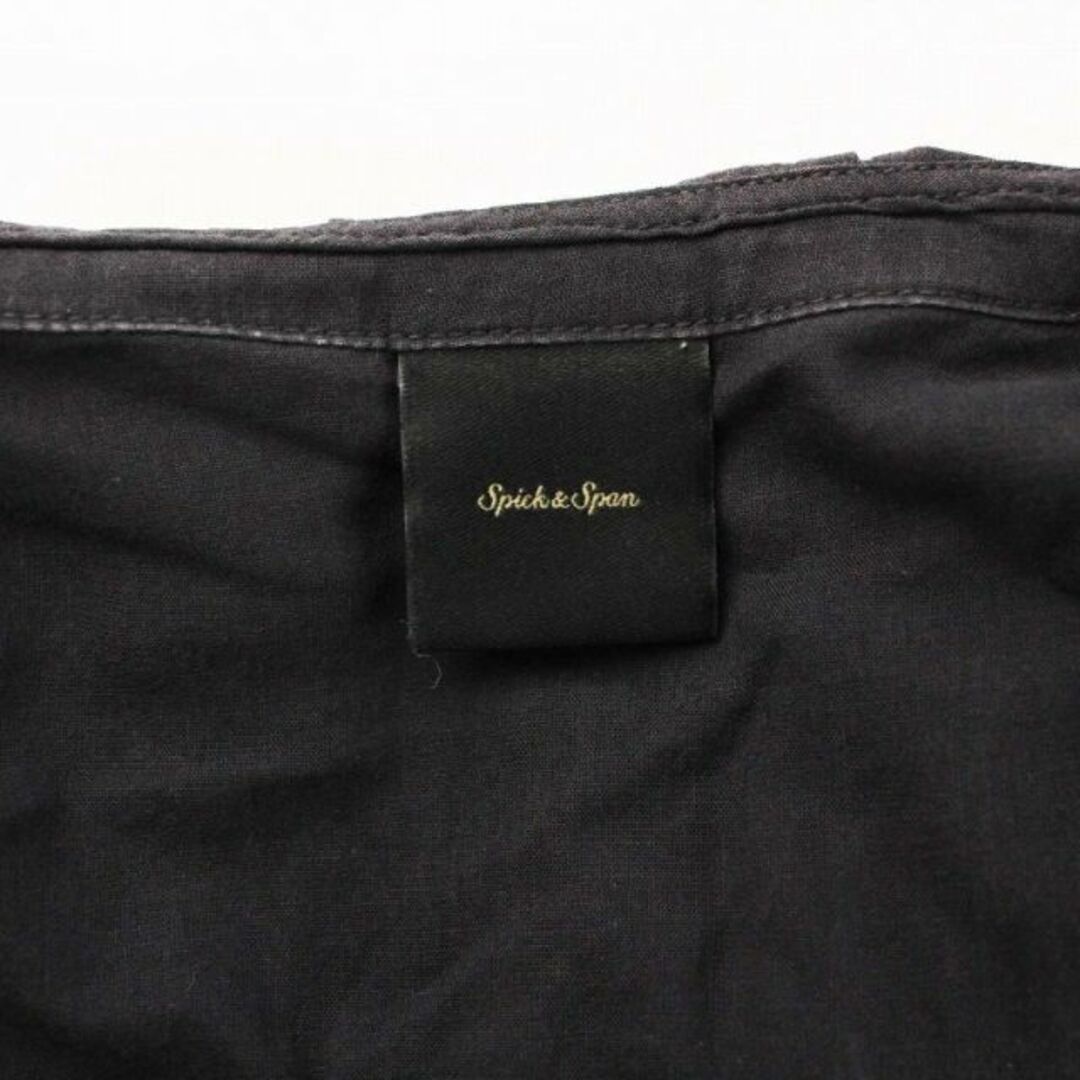 Spick & Span(スピックアンドスパン)のSpick&Span 21SS フリルカラースリーブレスブラウス シャツ F 黒 レディースのトップス(シャツ/ブラウス(半袖/袖なし))の商品写真