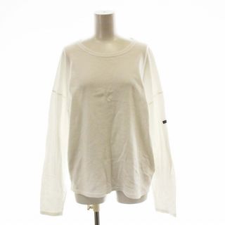 ニジュウサンク(23区)の23区 オンワード樫山 21AW Tシャツ カットソー 長袖 無地 38 M 白(カットソー(長袖/七分))