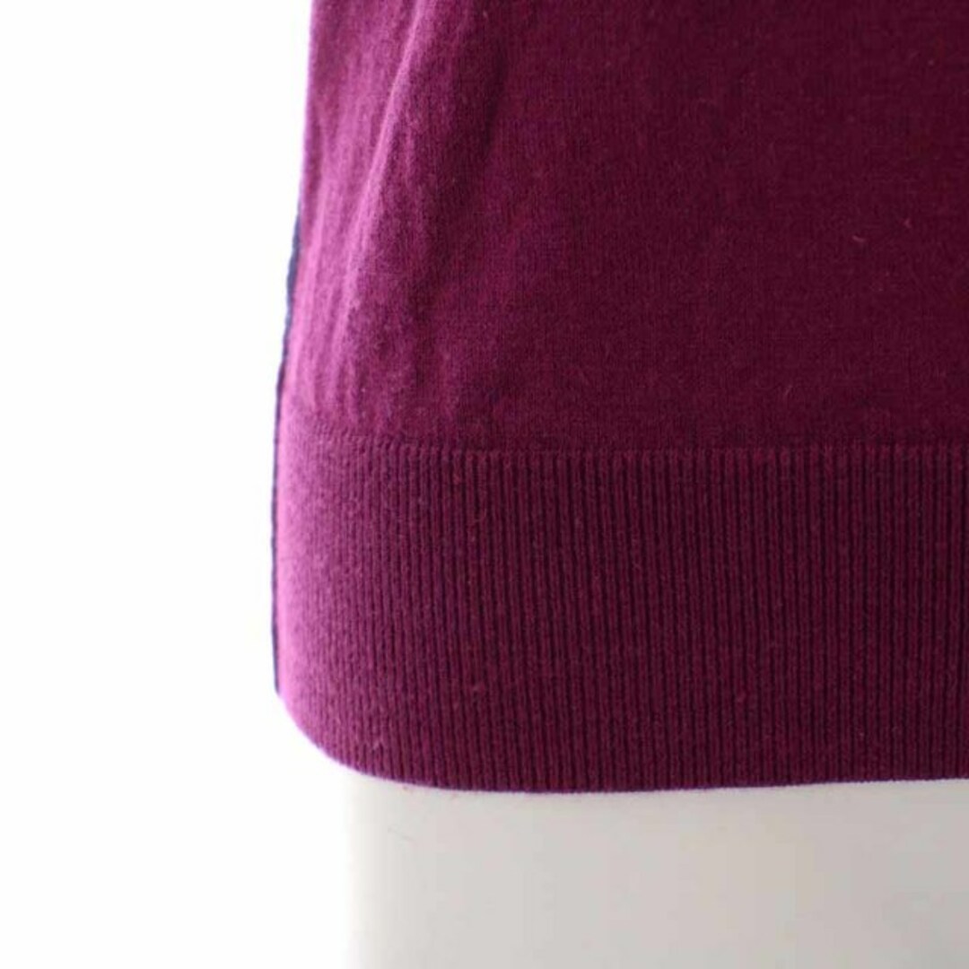 パラスパレス ニットベスト リネン混 プルオーバー 0 XS 紫 パープル レディースのトップス(ベスト/ジレ)の商品写真